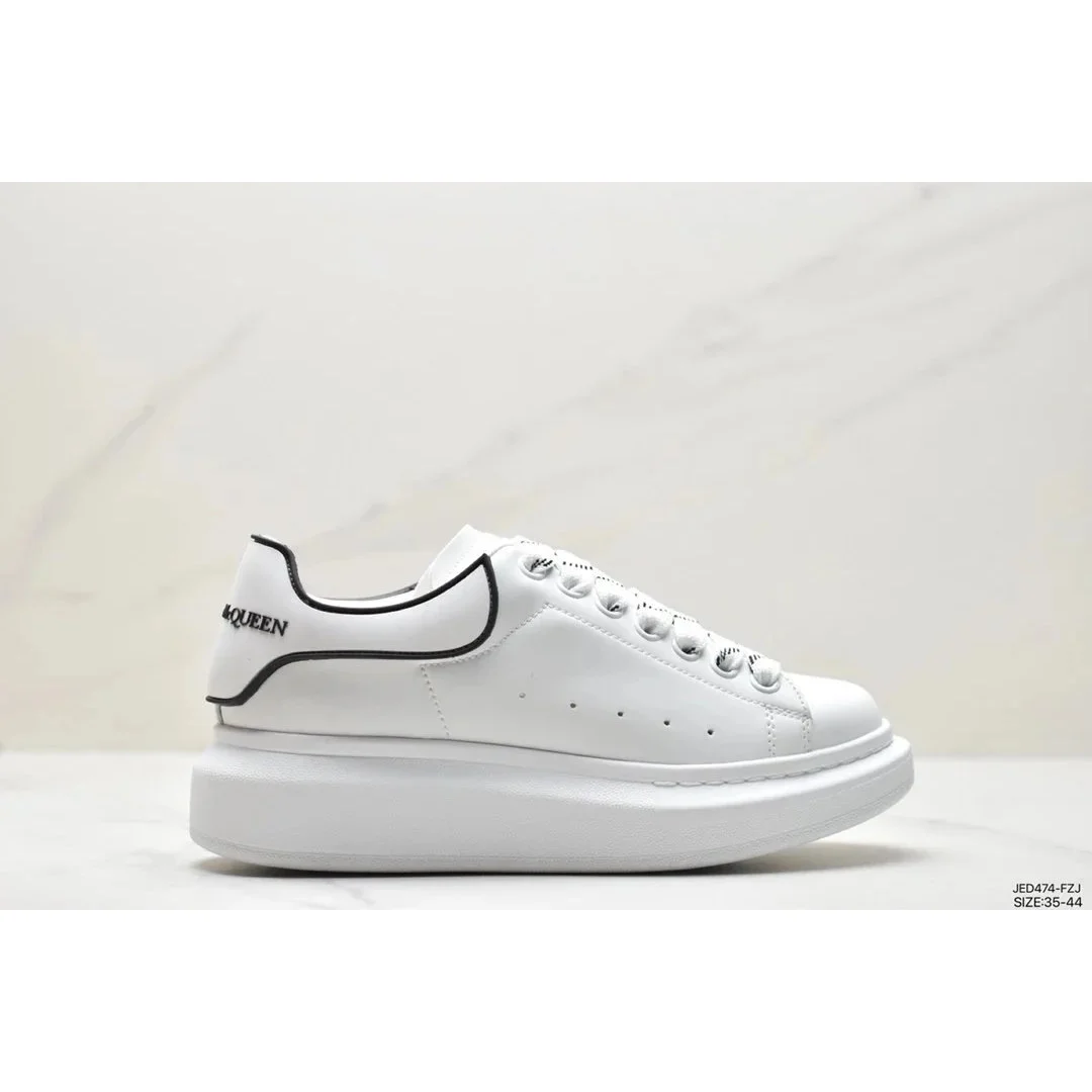 Alexander McQueen Alexander McQueen Oversized White Leather Sneakers White - 1