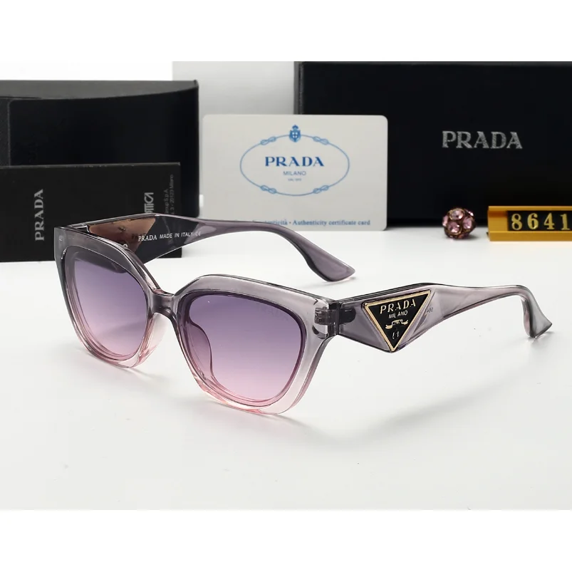 Prada Prada Gradient Lens Cat-Eye Sunglasses Purple - 1