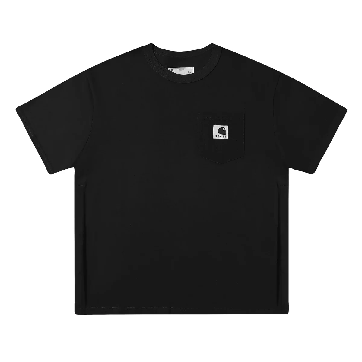 Sacai Sacai Carhartt WIP Pocket T-Shirt Black Black - 1