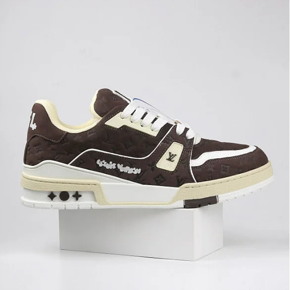 Louis Vuitton Louis Vuitton LV Trainer Brown Monogram/Beige Sneakers Brown