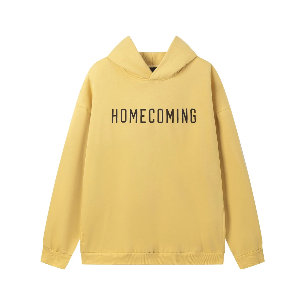 Other D-2 Yellow Hoodie with 'HOMECOMING' Print Yellow - 1