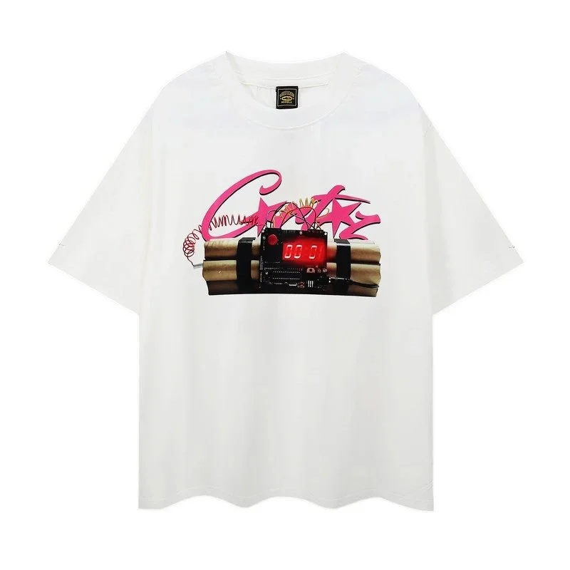 Other Unisex White 'Crate' Graphic T-Shirt White - 1
