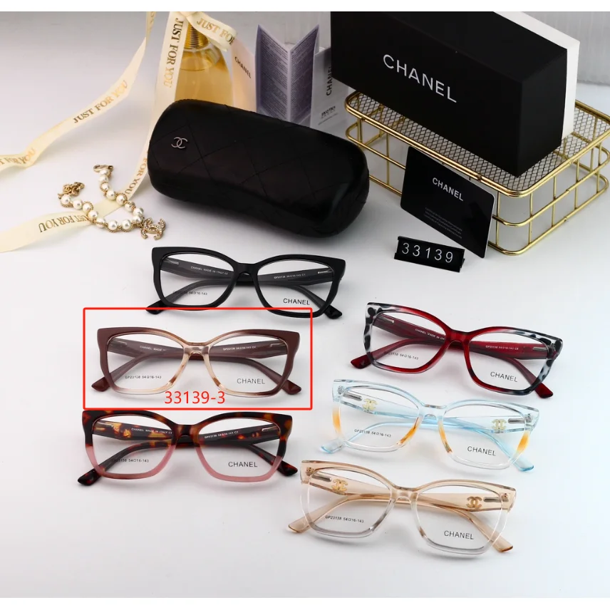 Chanel Chanel Classic Flap GP2118 33139-3 Eyewear Brown