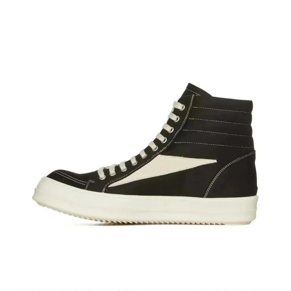 Rick Owens Rick Owens Geobasket RO VANS高帮黑帆布 Sneakers Black - 1