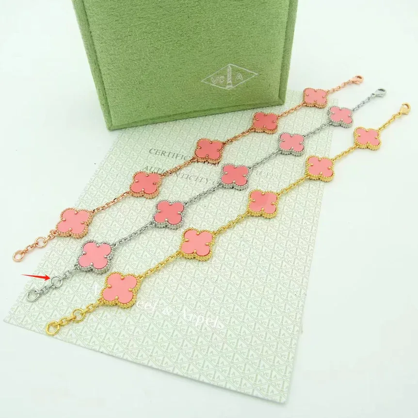 Van Cleef & Arpels Van Cleef & Arpels Alhambra Pink Clover Bracelet Pink - 1