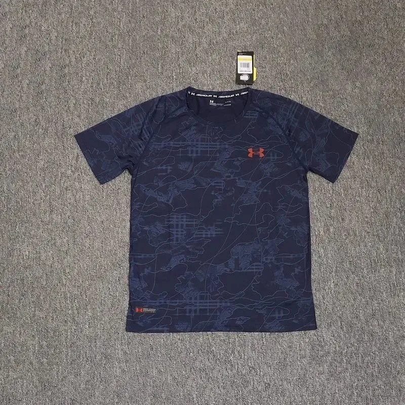 Under Armour Under Armour Project Rock Navy Geometric T-Shirt Navy - 1