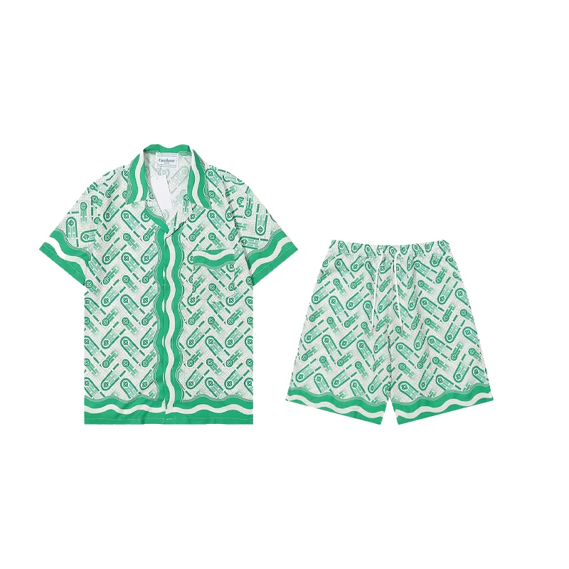 Other Unknown Brand Green & White Printed Co-ord Set Green - 1