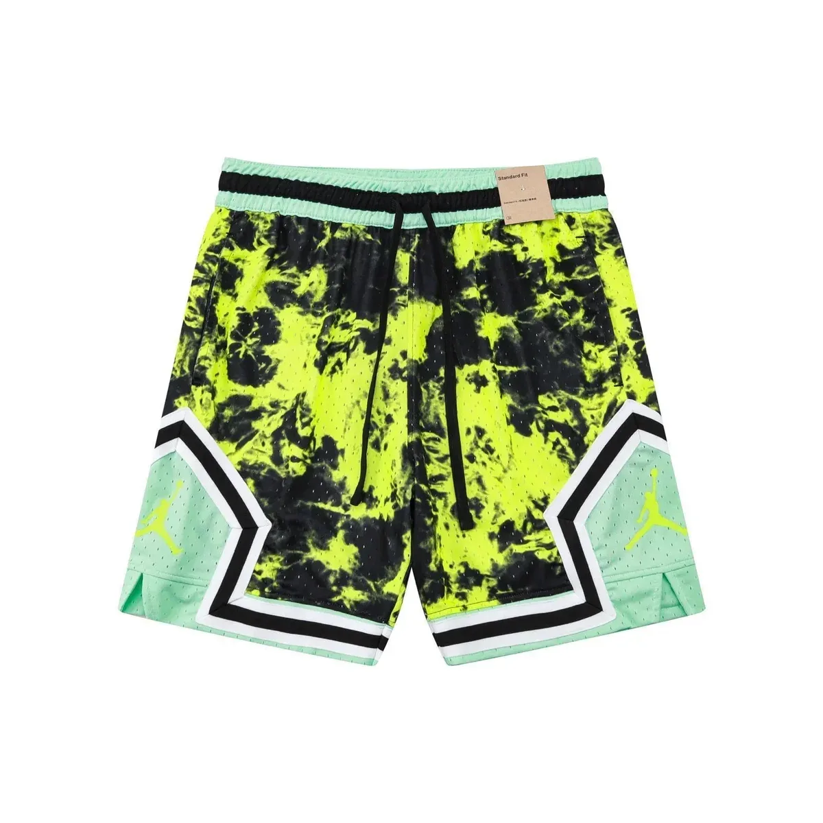 Nike Nike Air Jordan Jumpman Tie-Dye Basketball Shorts Green - 1