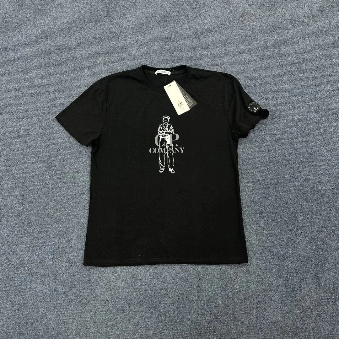 CP Company CP Company Black Graphic T-Shirt Black - 1