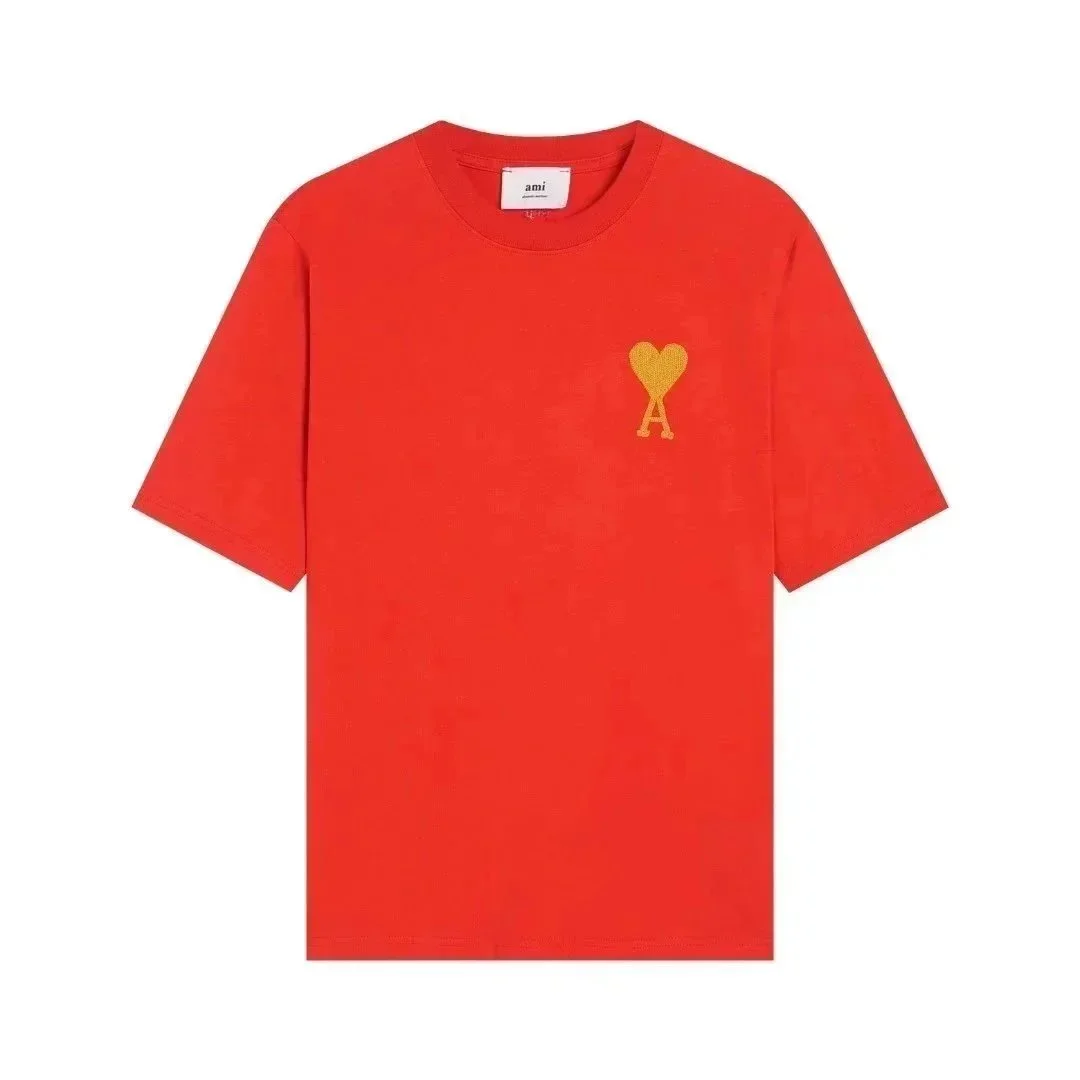 Ami Paris Ami Red AMI Heart T-Shirt Red - 1