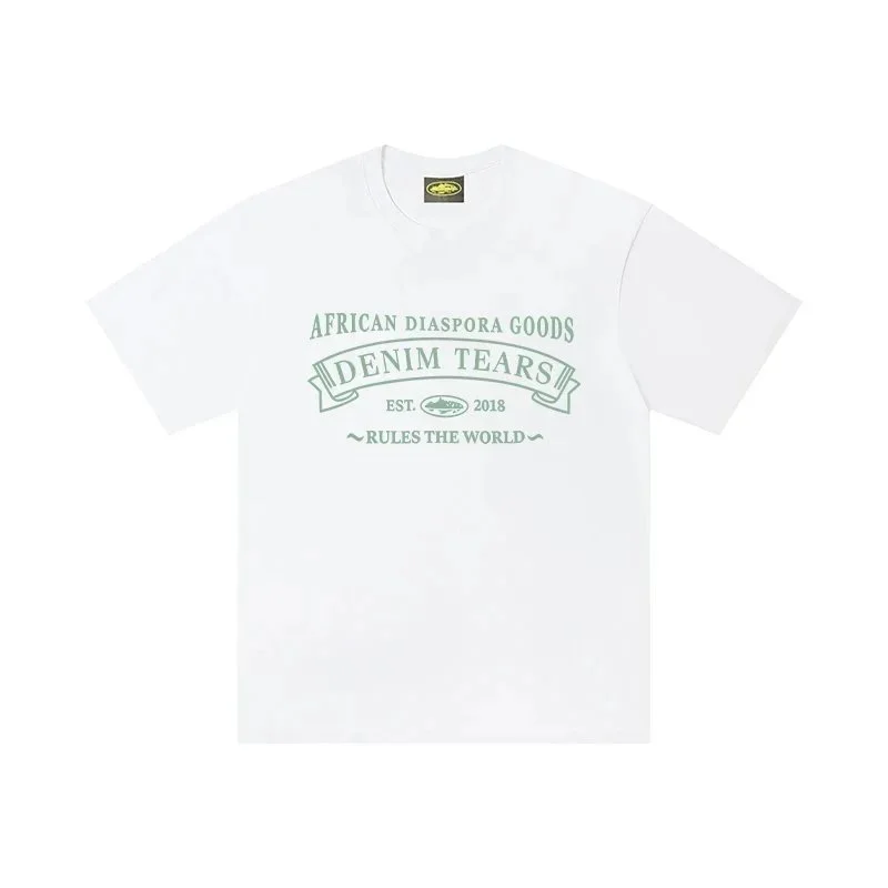 Other White African Diaspora Goods Denim Tears T-Shirt White - 1