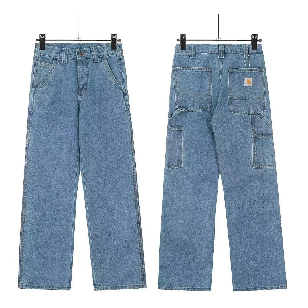 Carhartt WIP Carhartt WIP Detroit Light Blue Work Trousers Blue - 1