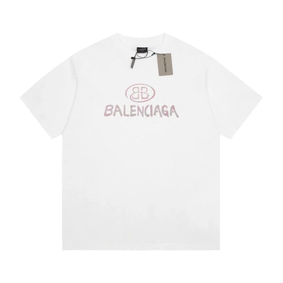 Balenciaga Balenciaga White BB Logo T-Shirt White - 1