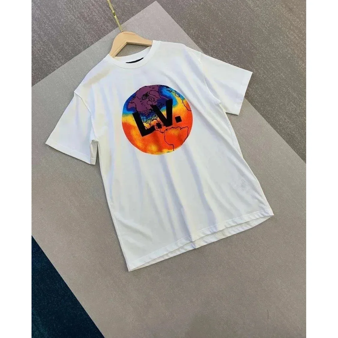 Louis Vuitton Louis Vuitton White/Multicolor Globe T-Shirt White