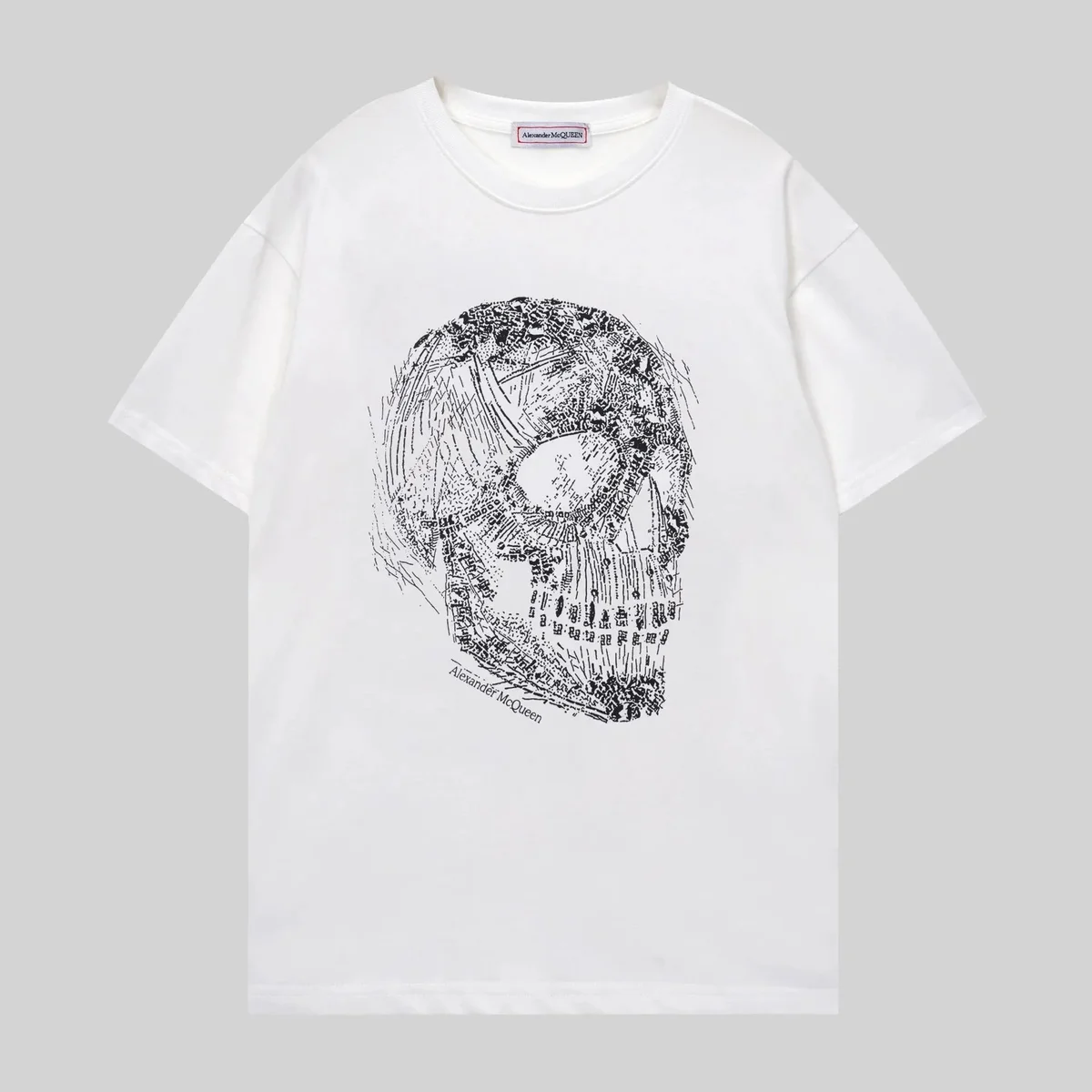 Alexander McQueen Alexander McQueen White Skull Print T-Shirt White - 1