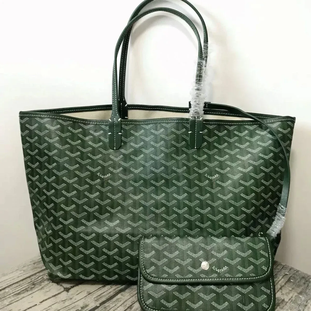 Goyard Goyard Monogram Saint Louis Green Tote Bag Green