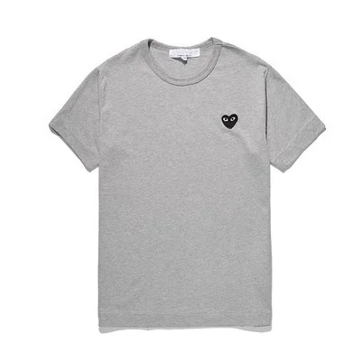 Comme des Garçons Comme des Garçons Play Heather Gray/Black Heart T-Shirt Grey