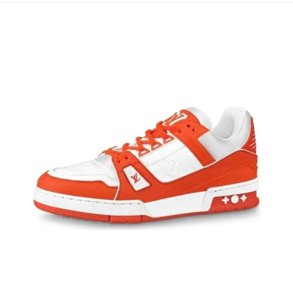 Louis Vuitton Louis Vuitton LV Trainer Orange White Sneakers Orange