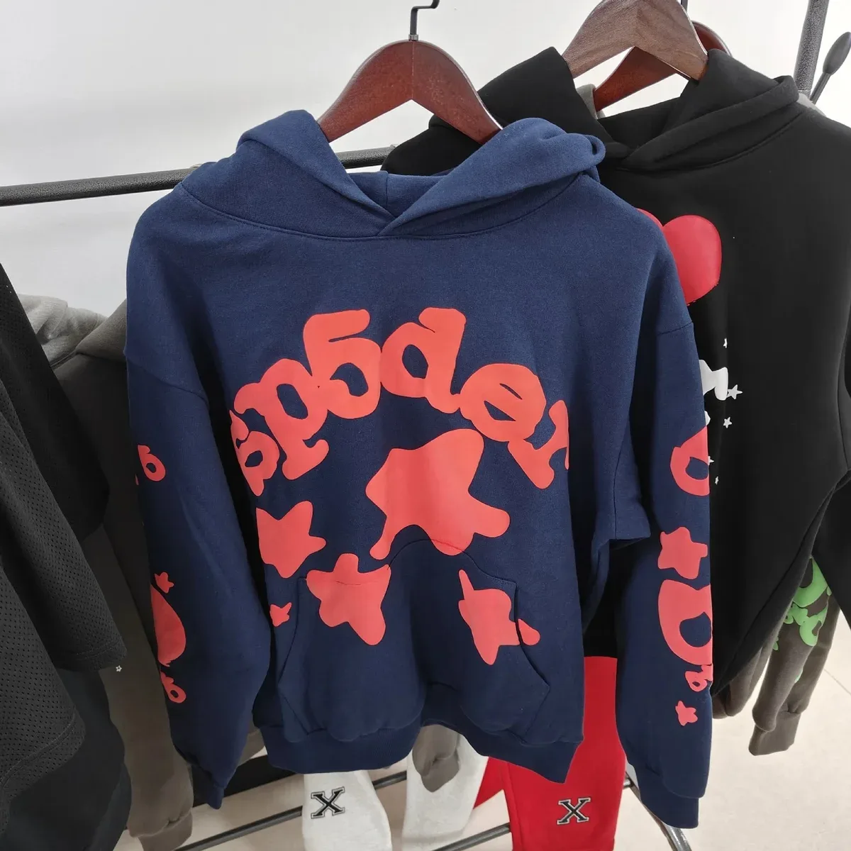 SP5DER SP5DER Spider Hoodie 950藏蓝色 Hoodie Navy - 1