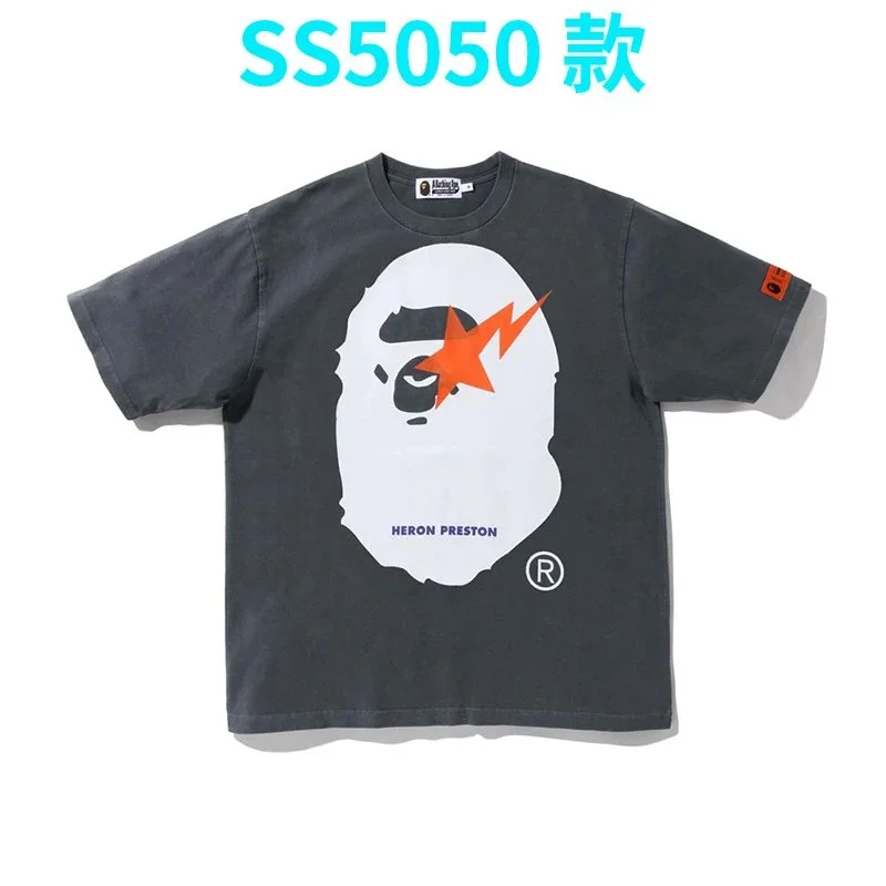 A Bathing Ape A Bathing Ape SS5050深灰闪电 T-Shirt Grey - 1