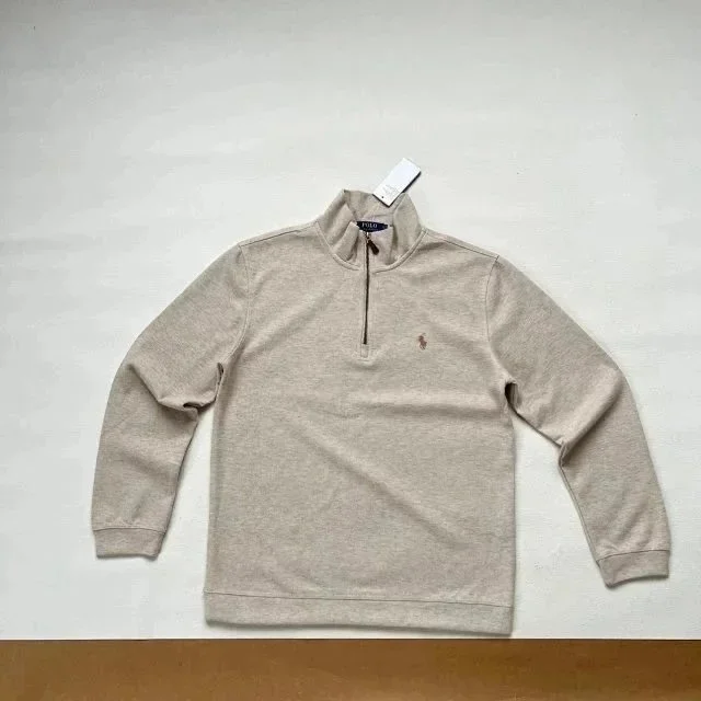 Polo Ralph Lauren Polo Ralph Lauren Classic Logo Beige Half-Zip Sweater Beige - 1