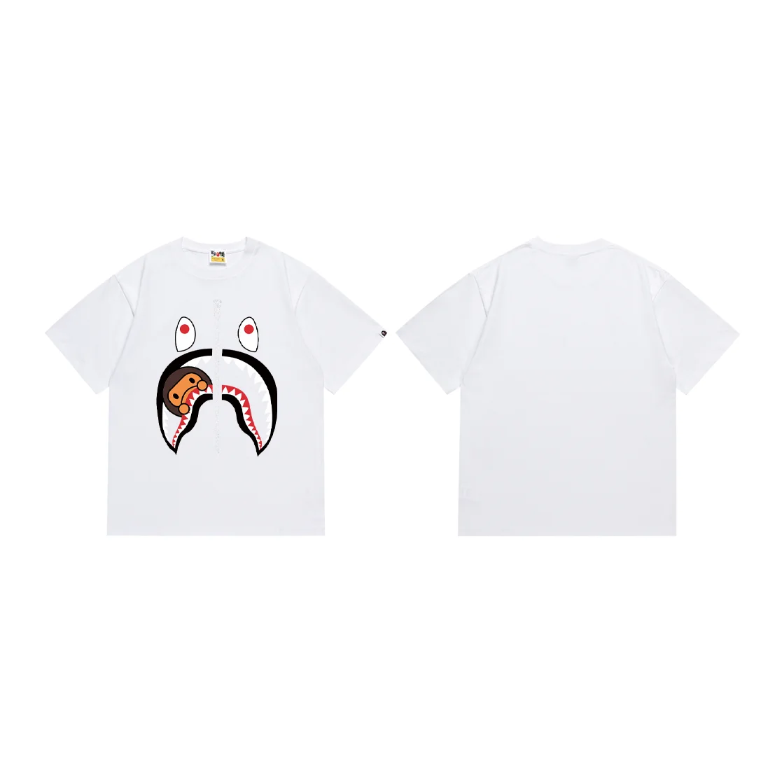 A Bathing Ape A Bathing Ape BAPE STA White Shark T-Shirt White - 1