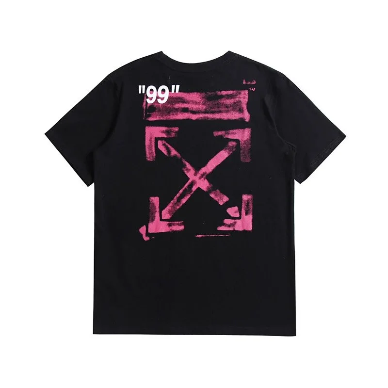 Off-White Off-White OW100 '99' Black Pink T-Shirt Black - 1
