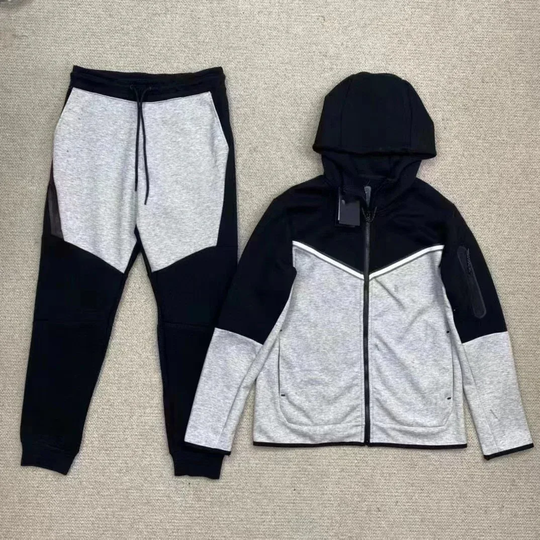 Nike Nike Air Tech Fleece Grey/Black Tracksuit Set Grey - 1