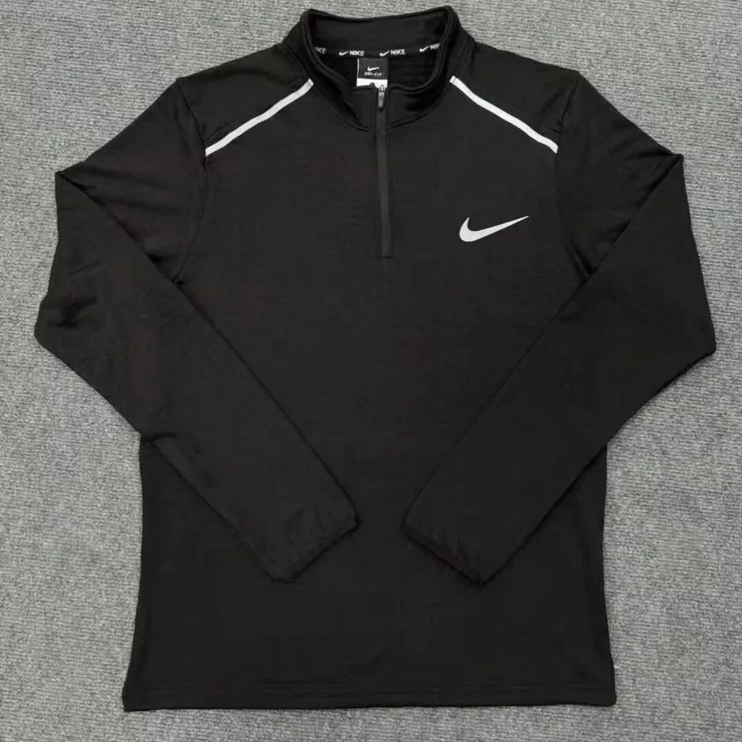 Nike Nike Tech Fleece Black/White Zip-Up Top Black