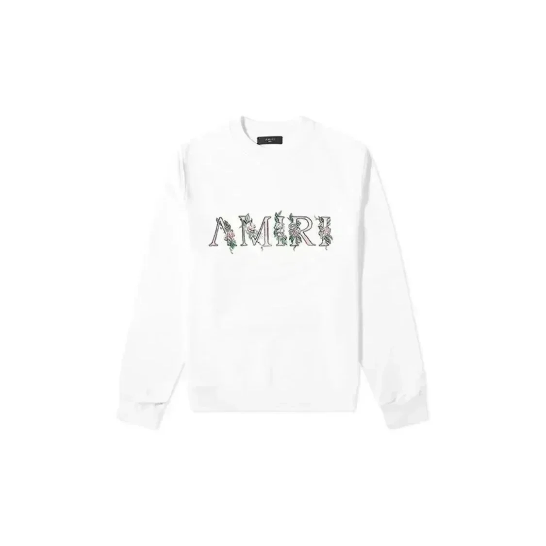 Amiri Amiri AMIRI Floral Embroidered White Sweatshirt White