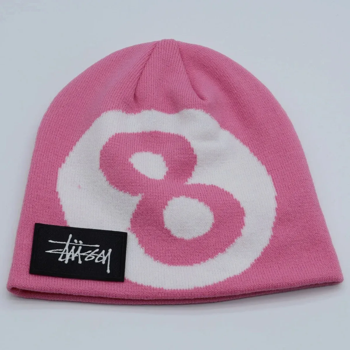 Stussy Stussy Stüssy 8 Logo Pink/White Beanie Pink