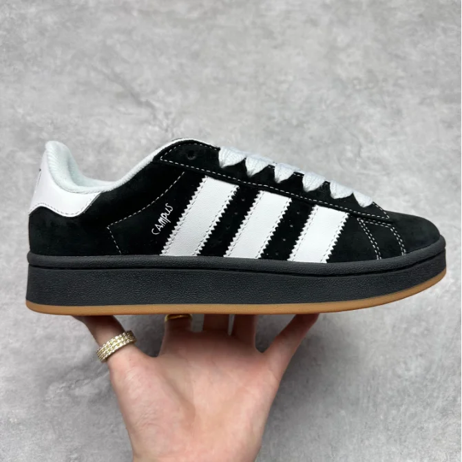 Adidas Adidas Originals Campus Black/White/Gum Sneakers Black