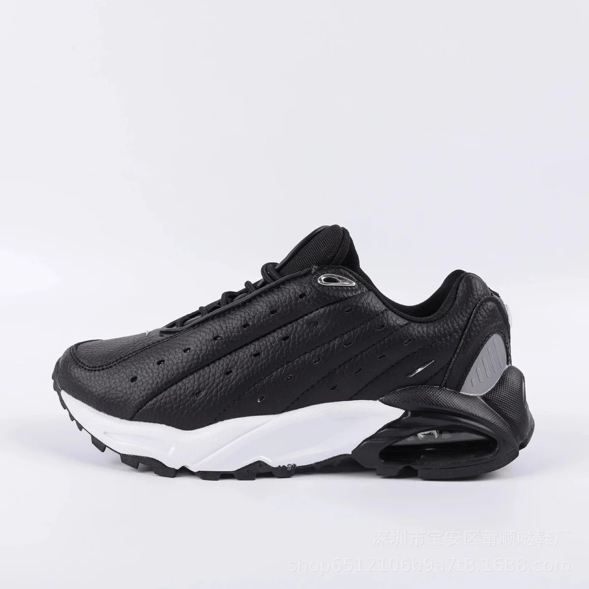 Other Black Leather Sneakers with White Sole Black - 1