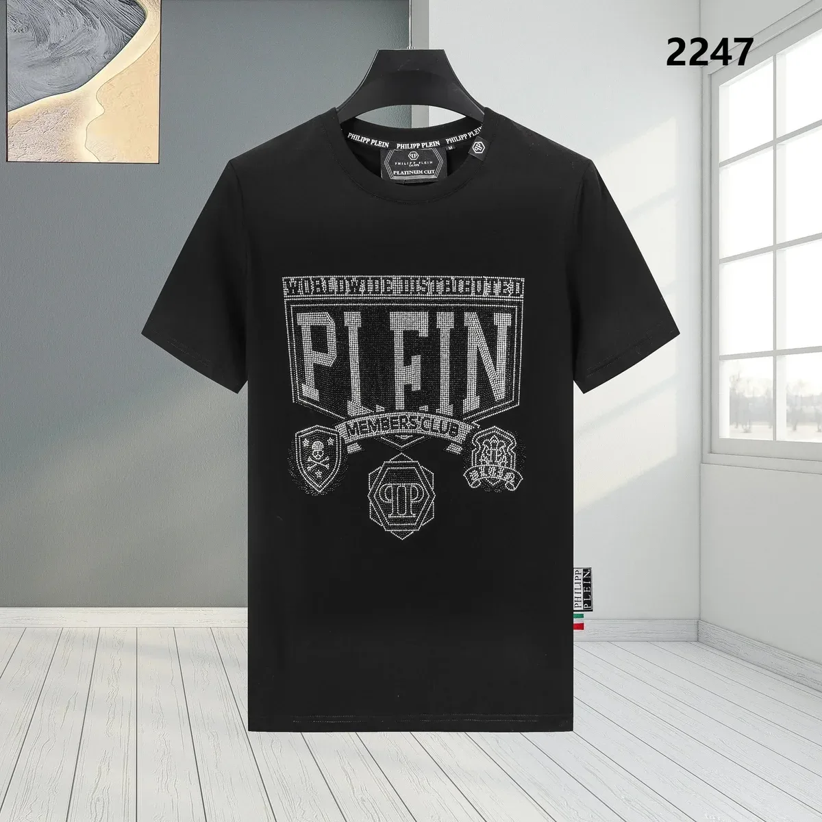Philipp Plein Philipp Plein Black/White Graphic T-Shirt Black - 1