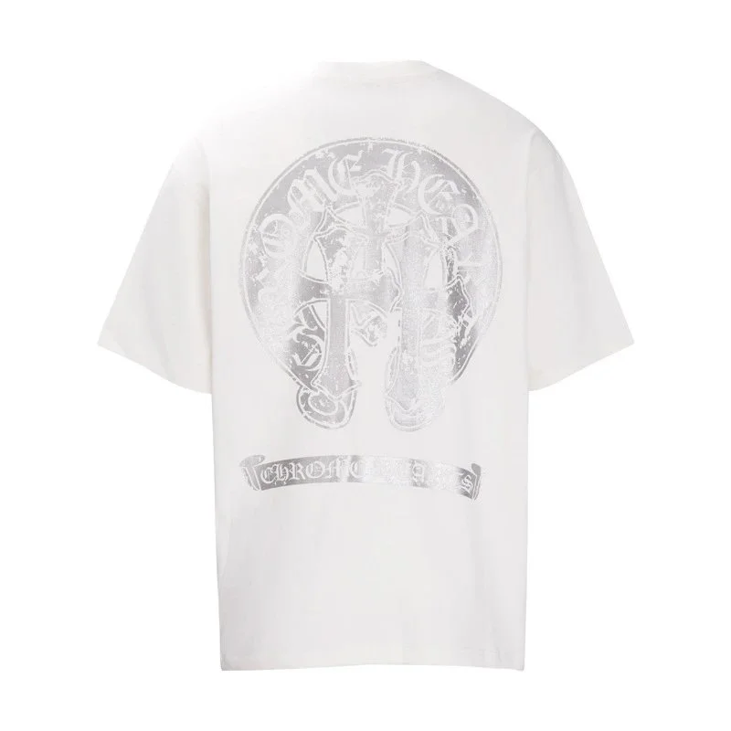 Chrome Hearts Chrome Hearts White/Silver Chronicle Cross T-Shirt White