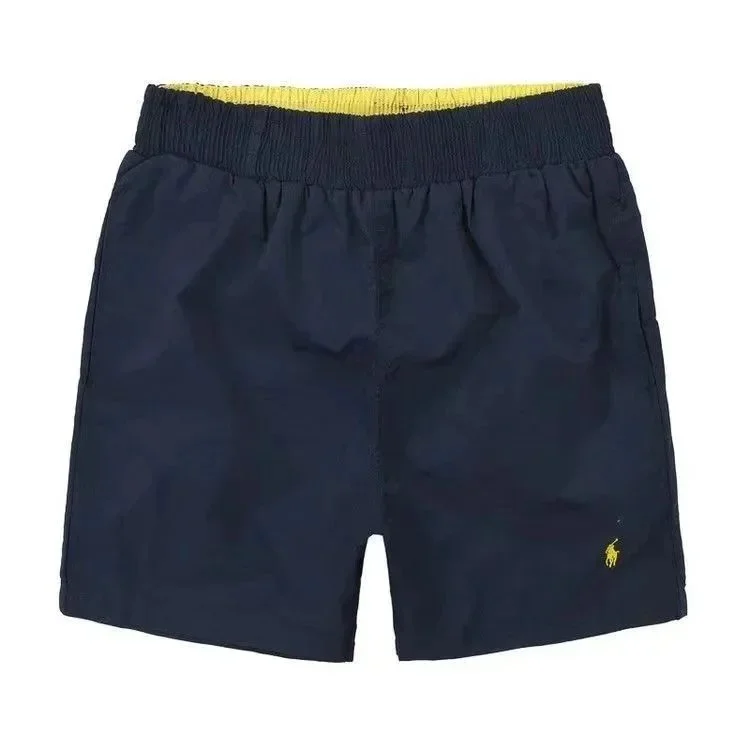 Polo Ralph Lauren Polo Ralph Lauren Classic Logo Navy & Yellow Swim Shorts Navy - 1