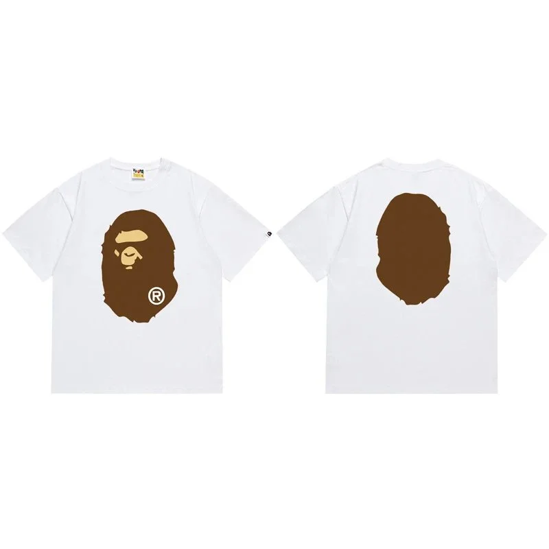A Bathing Ape A Bathing Ape Baby Milo White/Brown T-Shirt White - 1