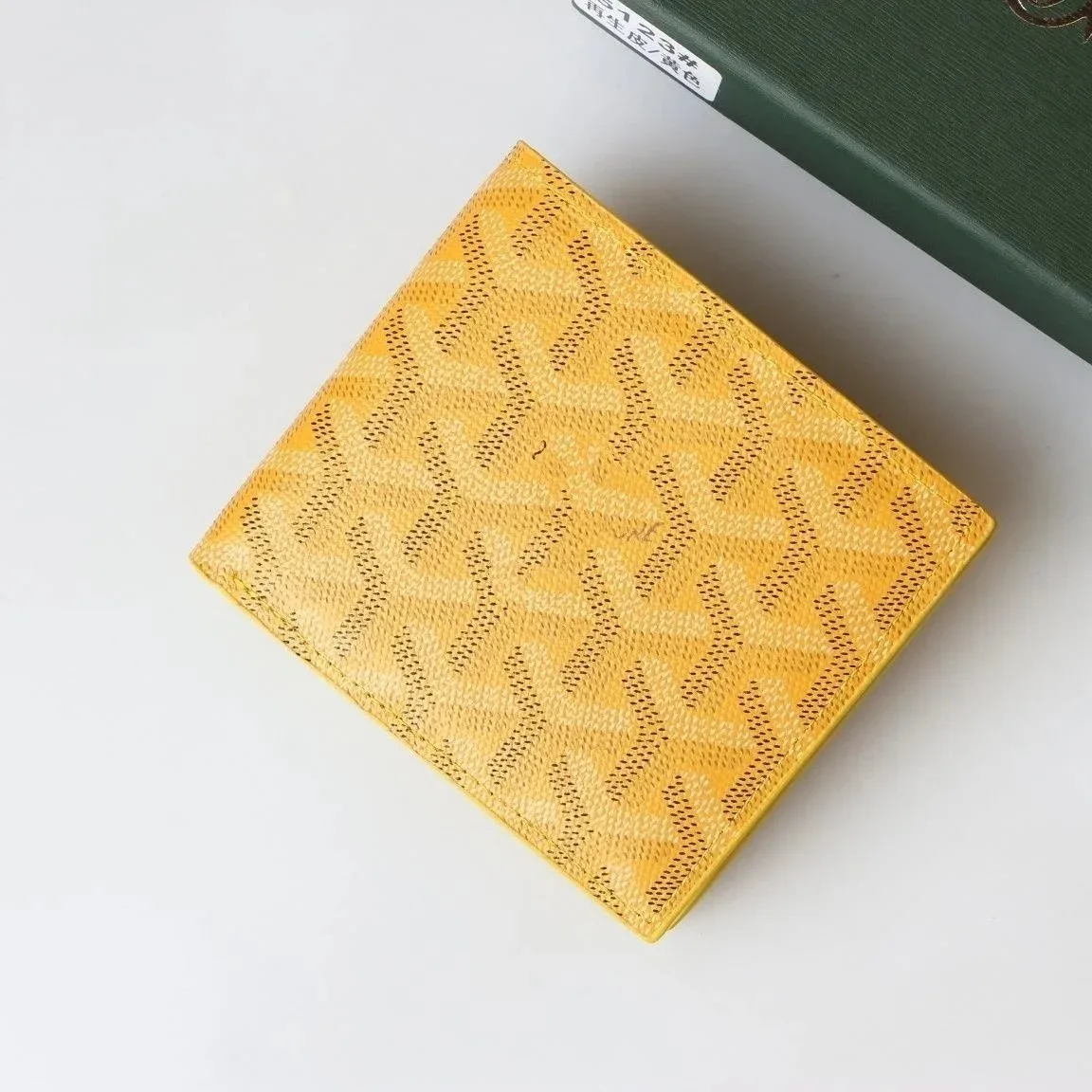 Goyard Goyard Monogram Yellow Wallet Yellow - 1