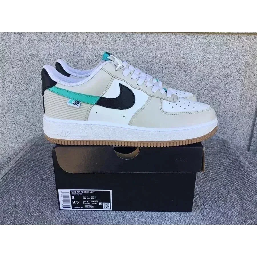 Nike Nike Air Force 1 Low Sail/Black/Green Sneakers White