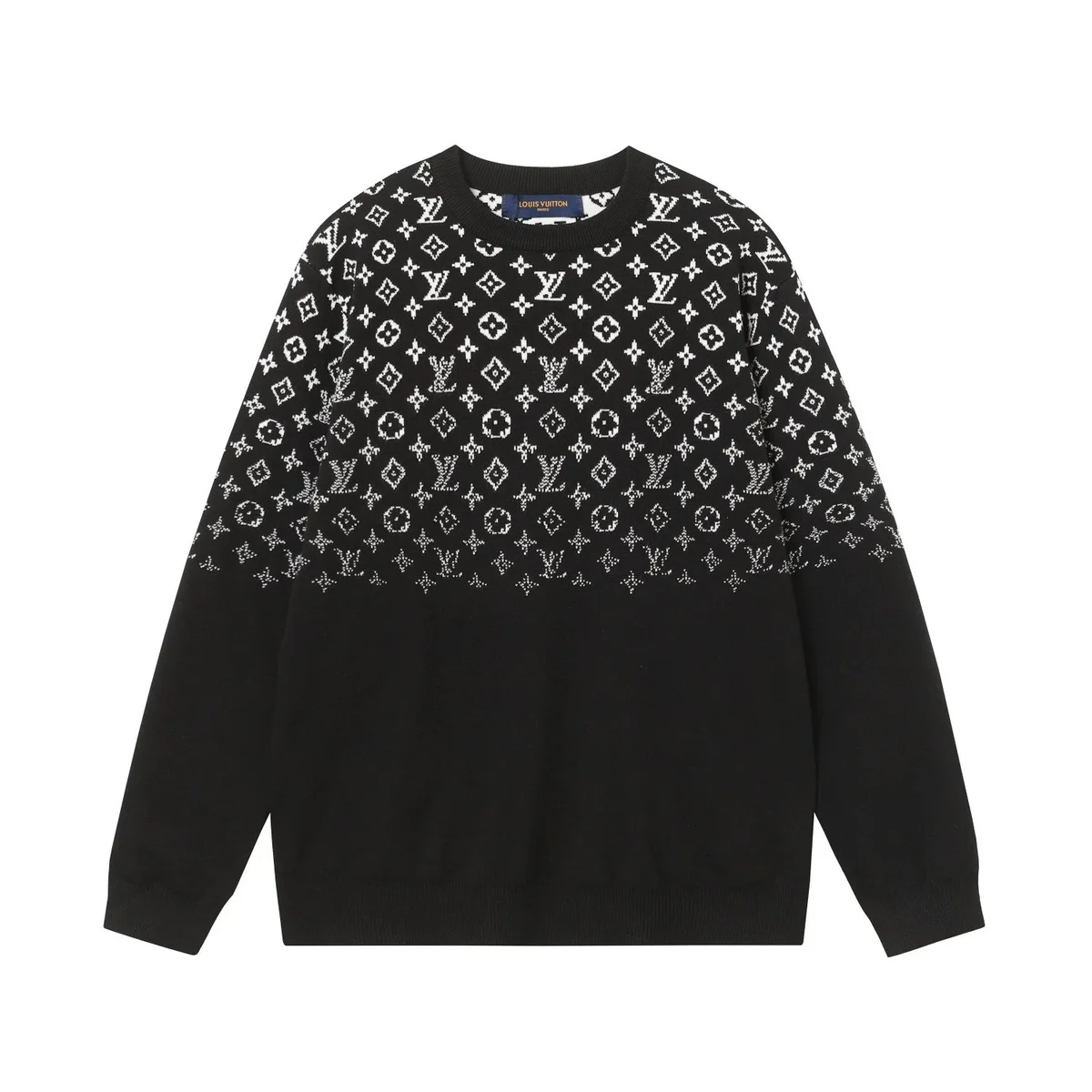 Louis Vuitton Louis Vuitton Monogram Black/White Sweater Black