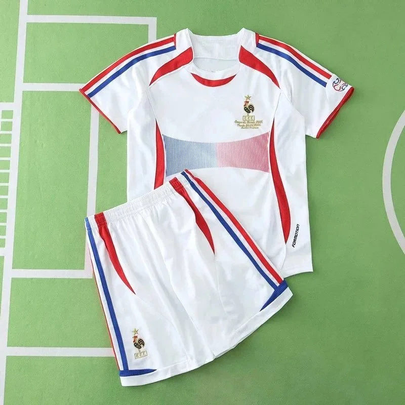 Other France Football Jersey Set White Red Blue Shorts White - 1