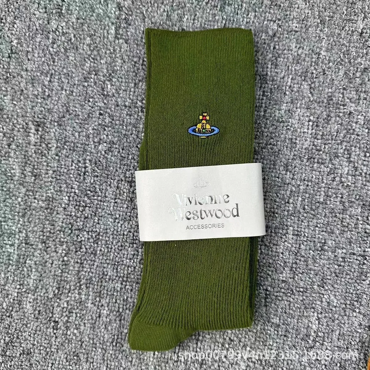Vivienne Westwood Vivienne Westwood Orb Green Logo Socks Green
