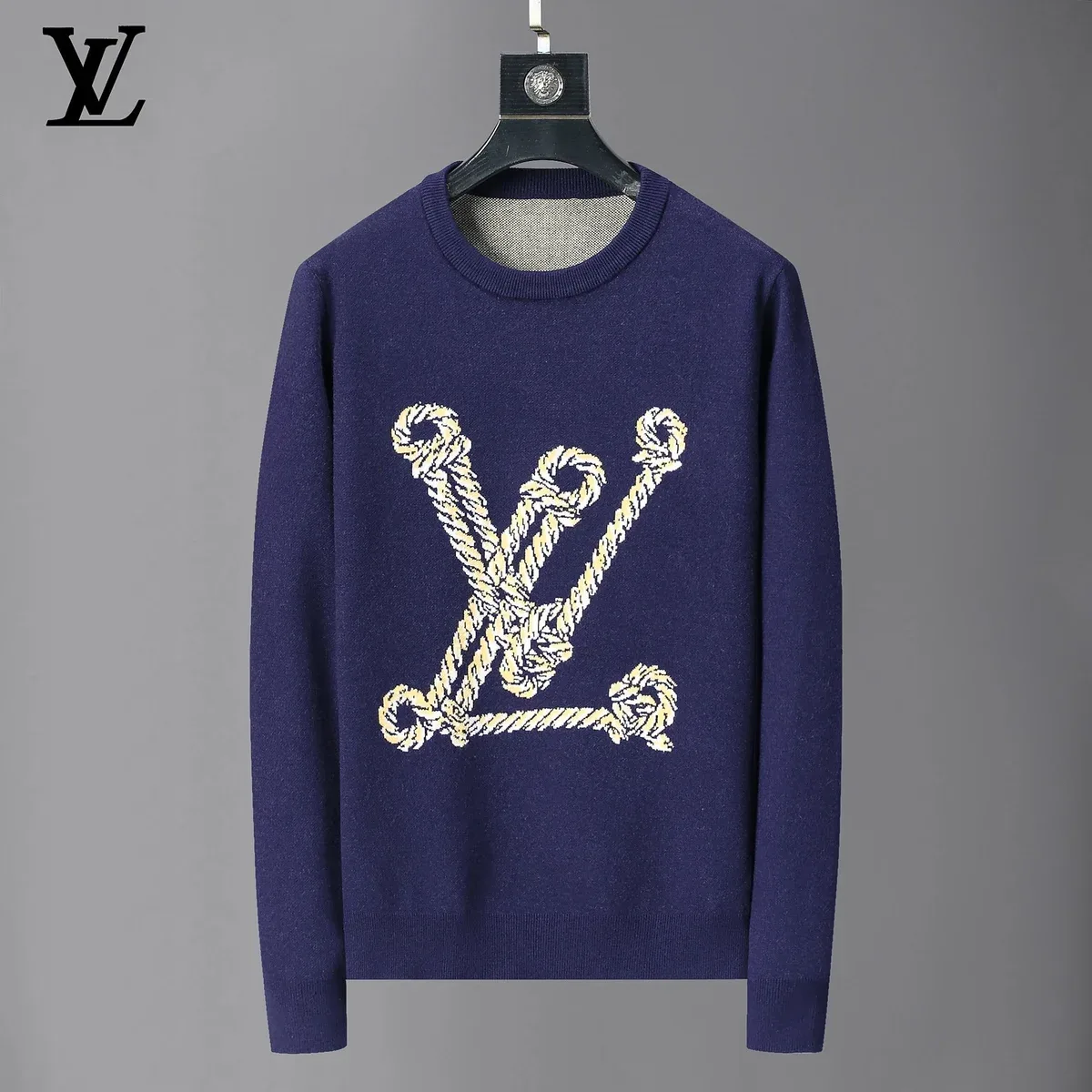 Louis Vuitton Louis Vuitton Monogram Knit Sweater Navy Navy