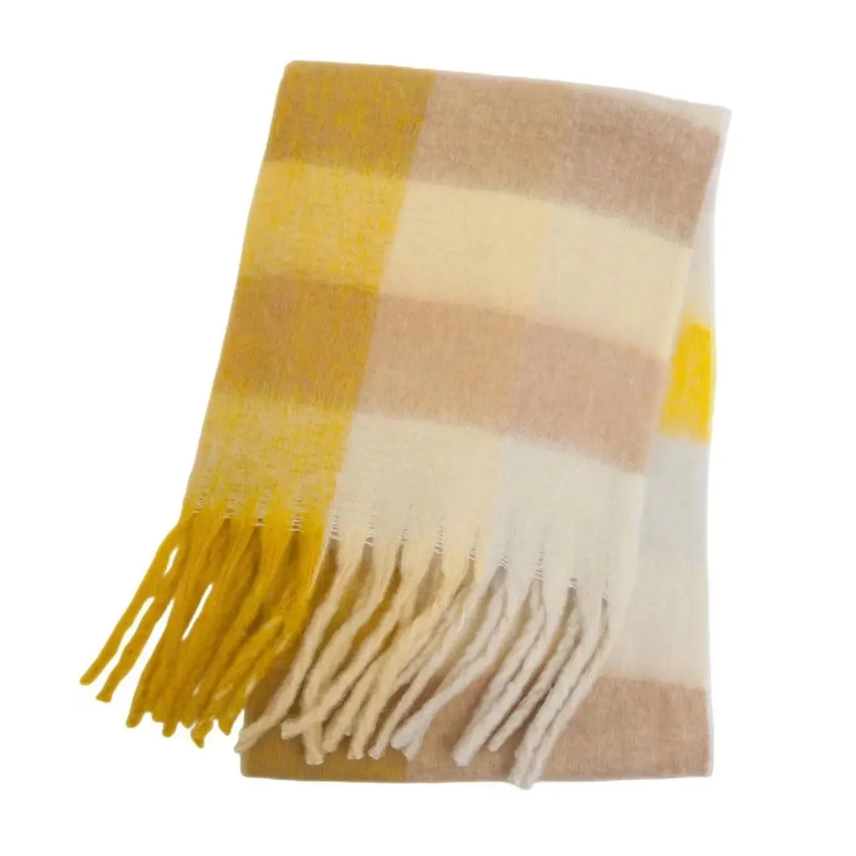 Other Marni Plaid Scarf in Beige/Yellow Beige - 1