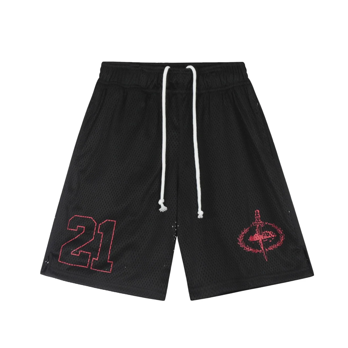 Other Black/Red Mesh Shorts Black - 1