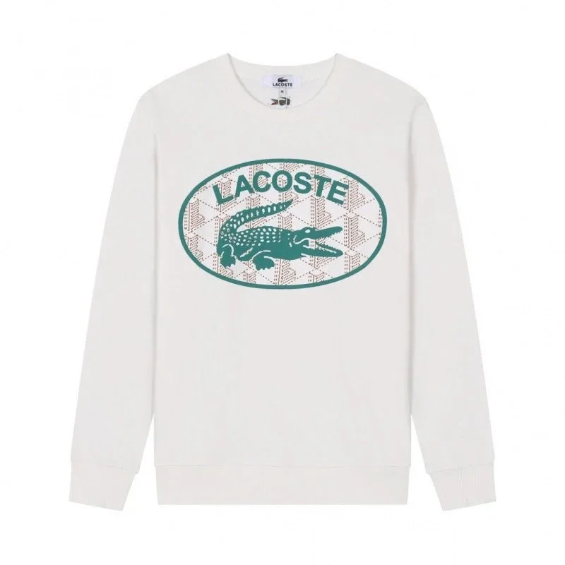 Lacoste Lacoste White/Green Crocodile Logo Sweatshirt White - 1