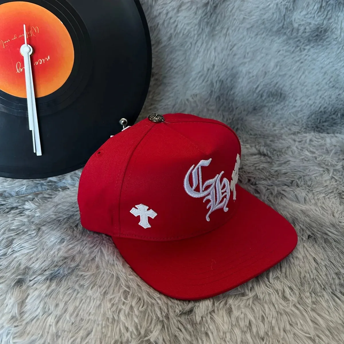 Chrome Hearts Chrome Hearts CH Cross Red M108 Cap Red