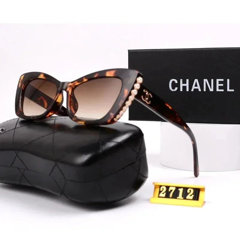 Chanel Chanel 2712 Tortoiseshell Pearl Detail Sunglasses Brown