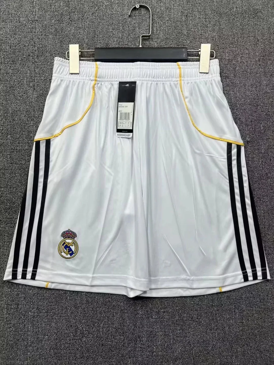 Adidas Adidas Classic Football White Yellow Real Madrid Shorts White - 1
