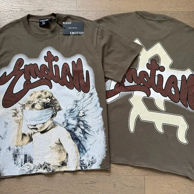 Other Unknown Emotion T-Shirt 0033卡其 T-Shirts Brown - 1